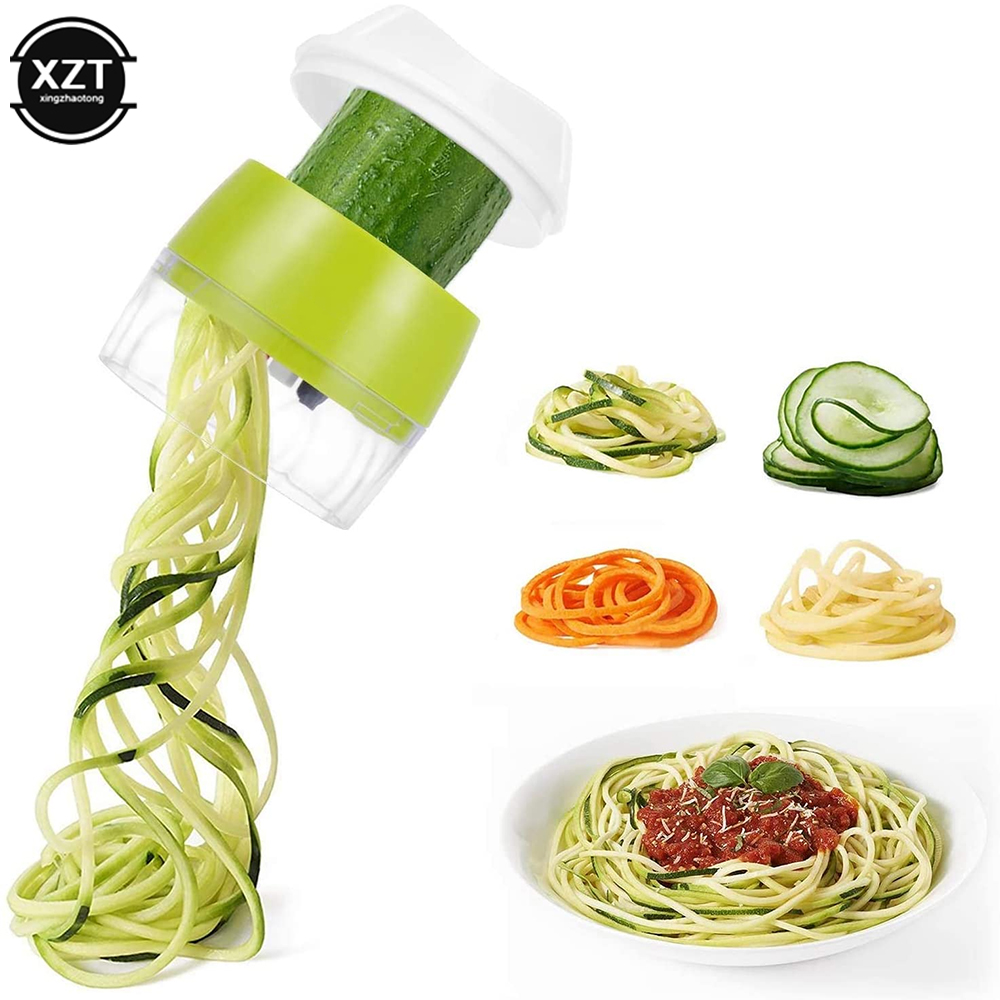 Kitchen Gadgets Hacks - Handheld Duty Spiralizer Vegetable Slicer Vegetable