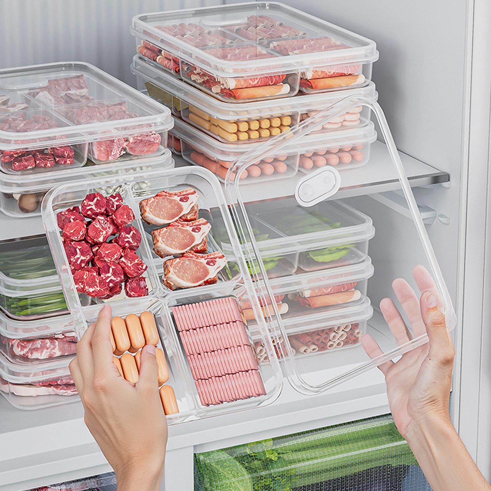Kitchen Gadgets Organizer - 1PC Refrigerator Storage Box Meat Vegetable