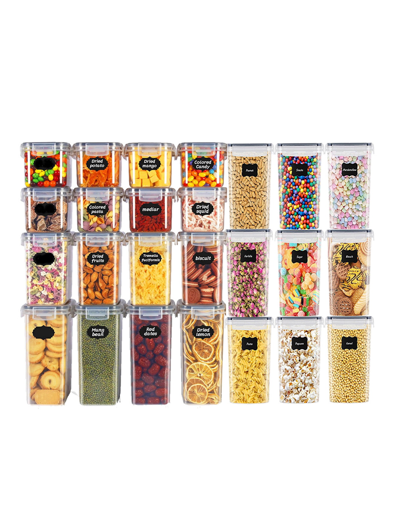 Kitchen Gadgets Organizer - 48pcs, Sealed Food Storage Containers with