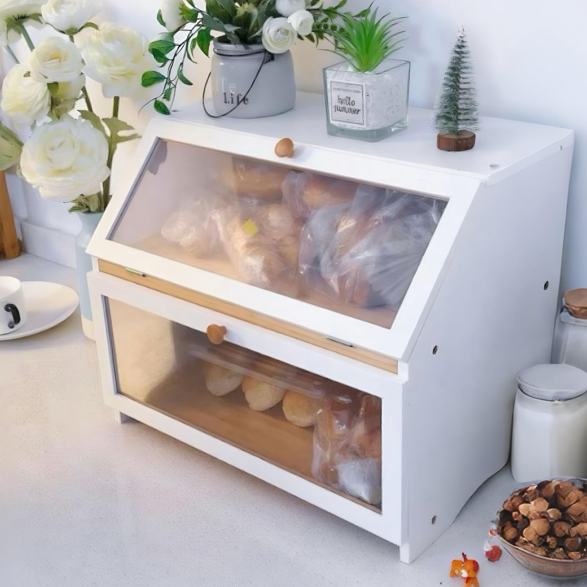 HOMEKOKO Double Layer Bread Bo - Kitchen Gadgets Organizer 评论和价格