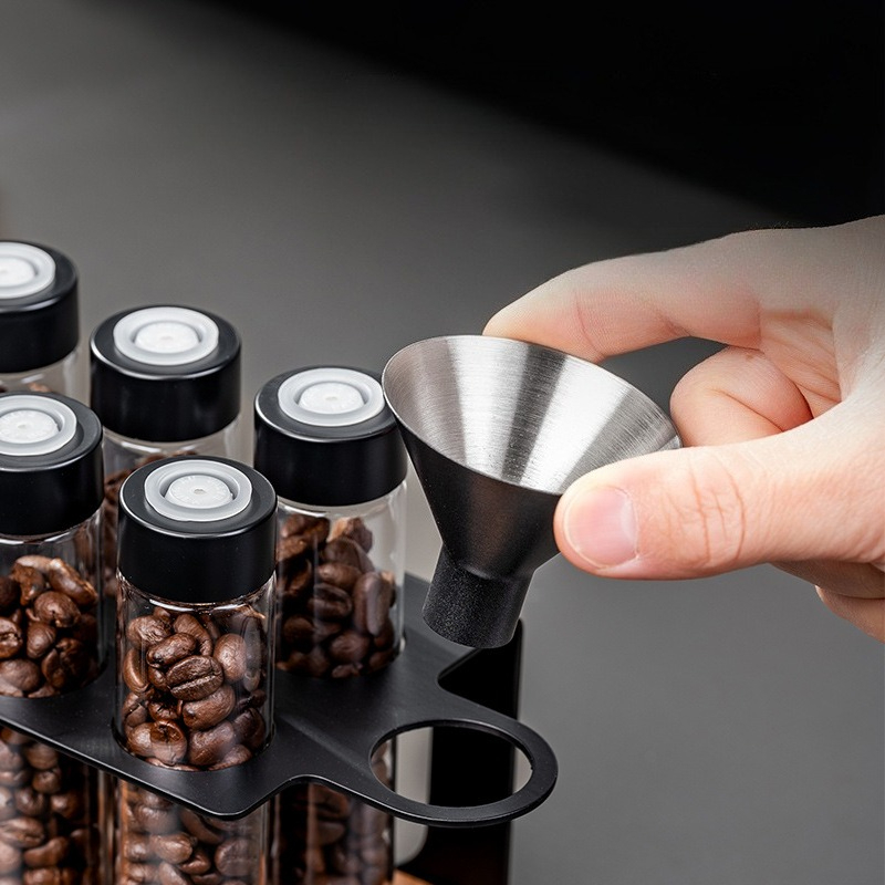 JUSTINLAU Glass Coffee Bean St - Kitchen Gadgets Organizer 评论和价格