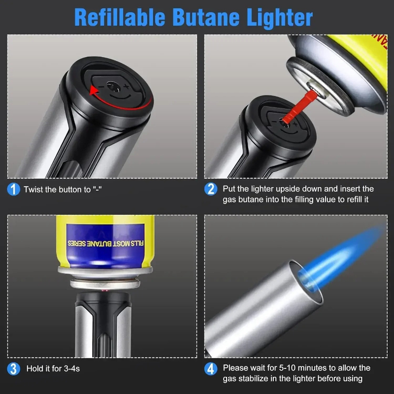 Metal Pen-Style Torch Lighter  - Kitchen Gadgets For Men 评论和价格