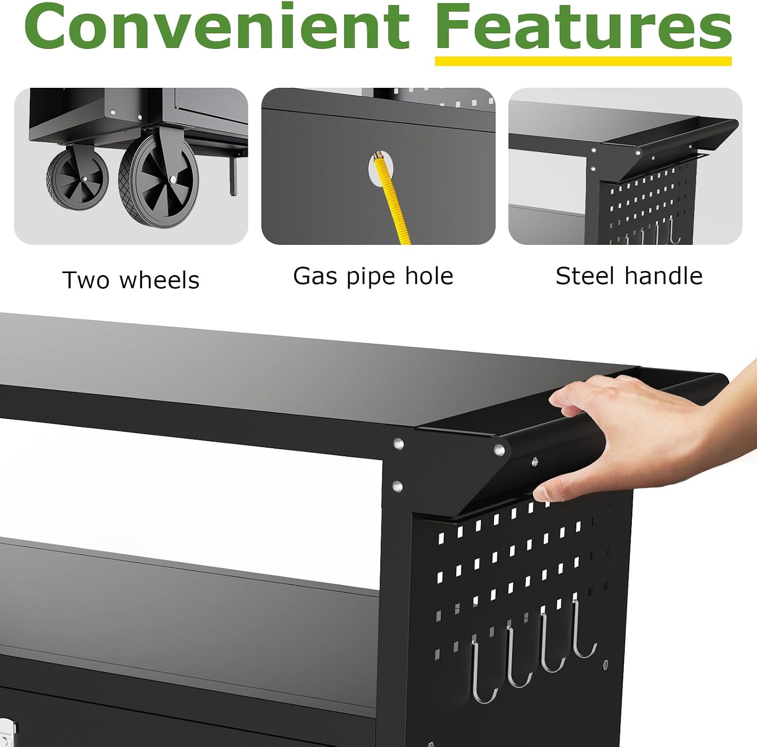 Outdoor Grill Cart Table With  - Kitchen Gadgets Organizer 评论和价格