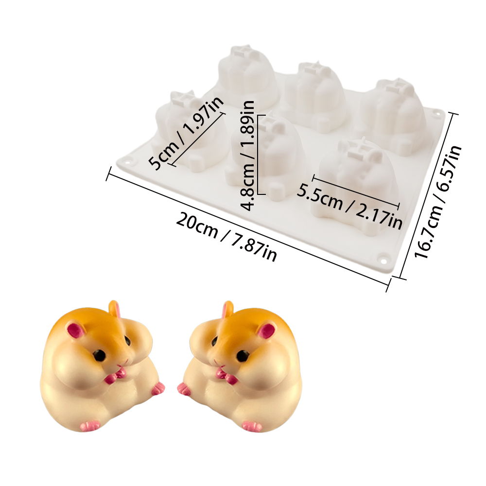 3D Hamster Silicone Cake Mold  - Kitchen Gadgets Ninja 评论和价格