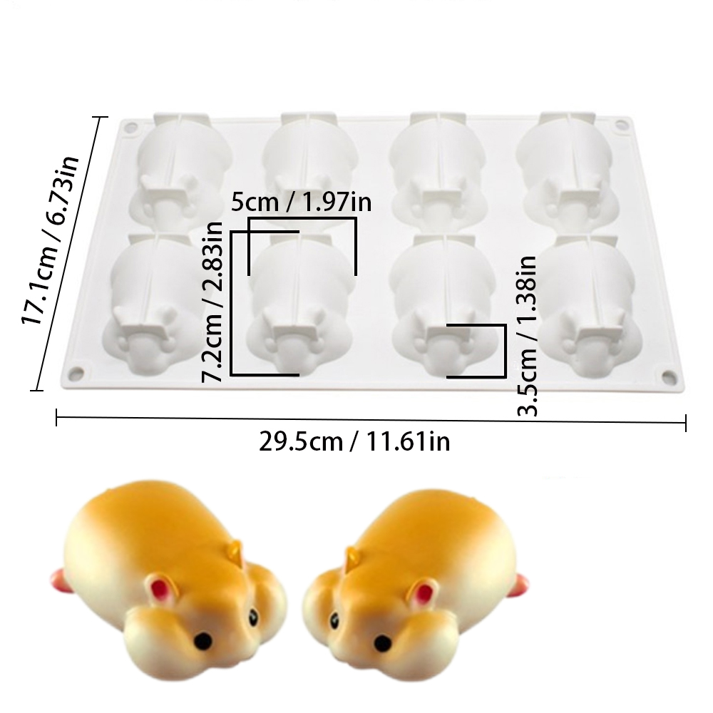 3D Hamster Silicone Cake Mold  - Kitchen Gadgets Ninja 评论和价格