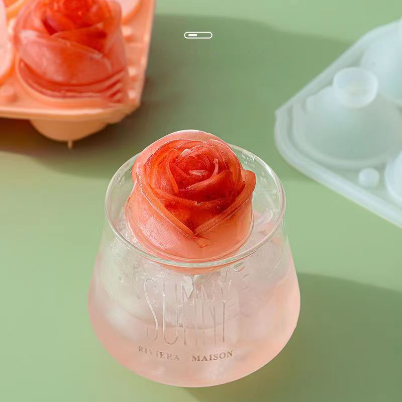 3D Rose Ice Molds 4 Holes Ice  - Kitchen Gadgets Ninja 评论和价格