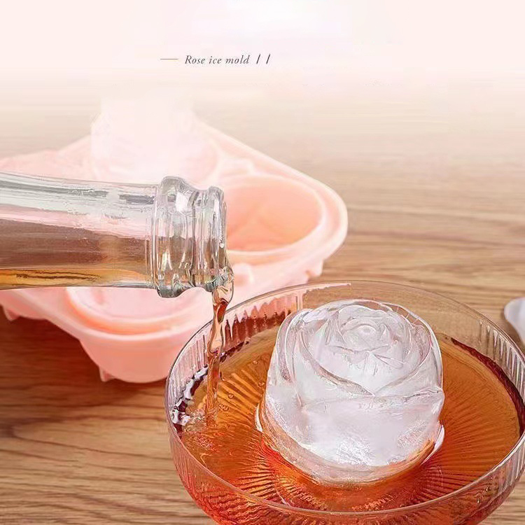 3D Rose Ice Molds 4 Holes Ice  - Kitchen Gadgets Ninja 评论和价格