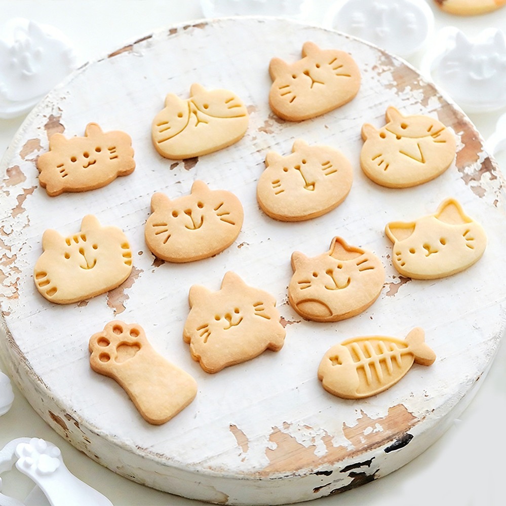 Cute Kitten DIY Stamp Cookie C - Kitchen Gadgets Ninja 评论和价格