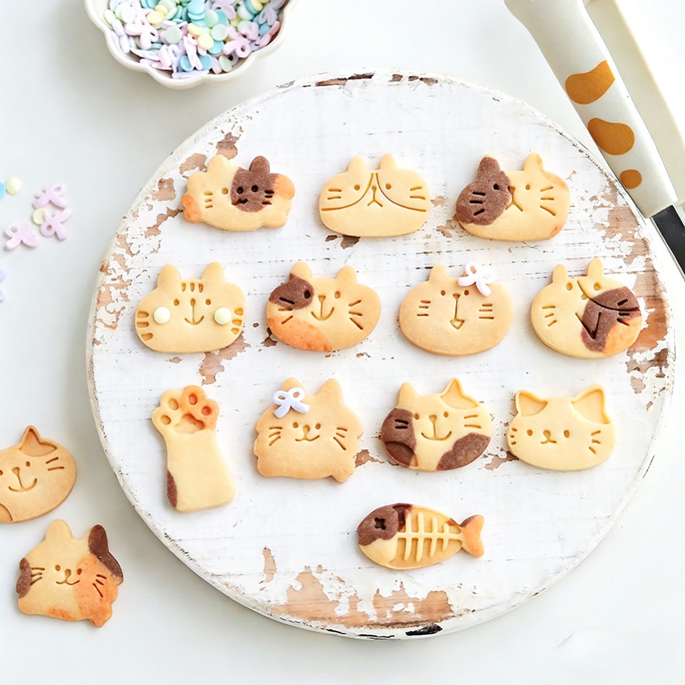 Cute Kitten DIY Stamp Cookie C - Kitchen Gadgets Ninja 评论和价格