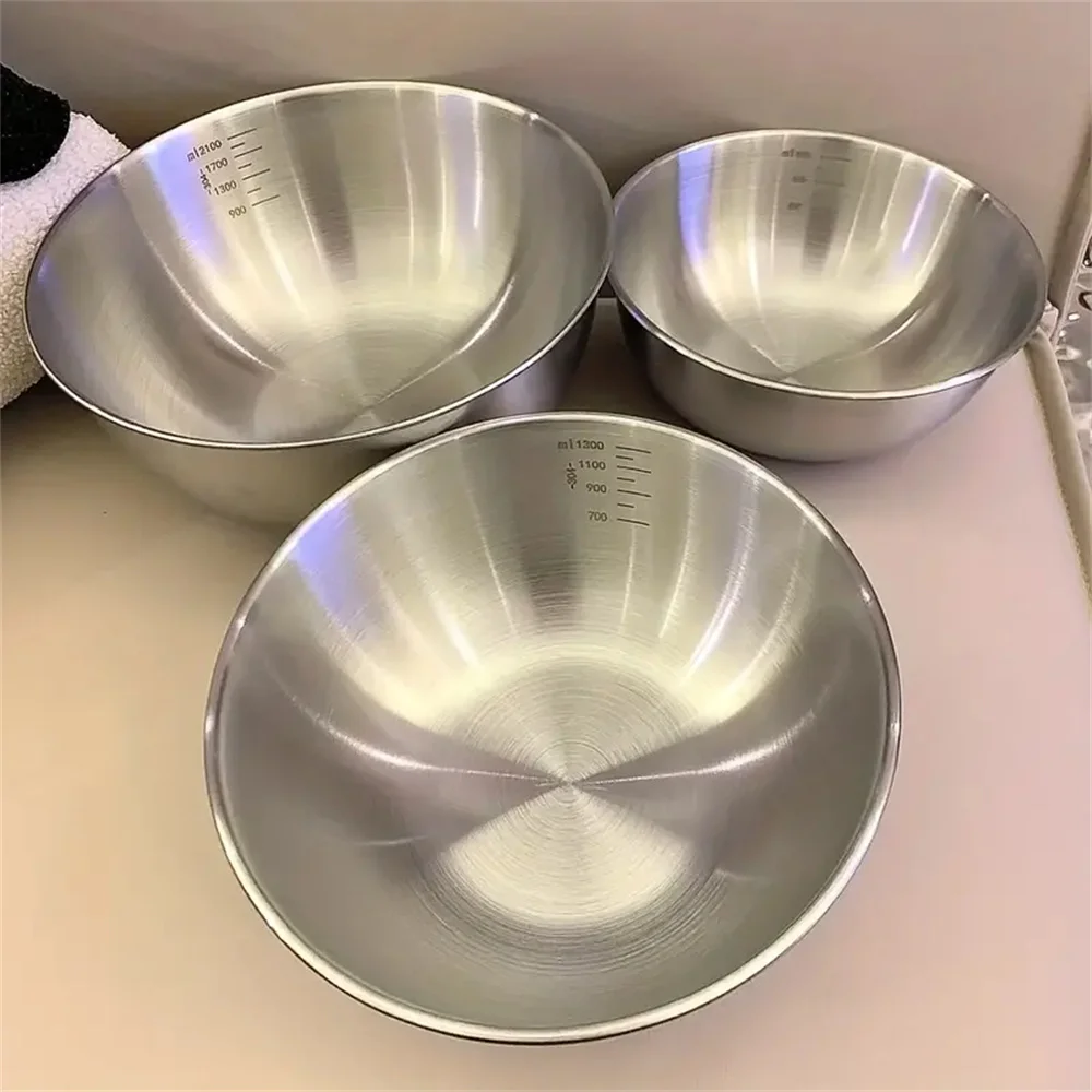 1-3 Stainless Steel Bowl Set w - Kitchen Gadgets Organizer 评论和价格