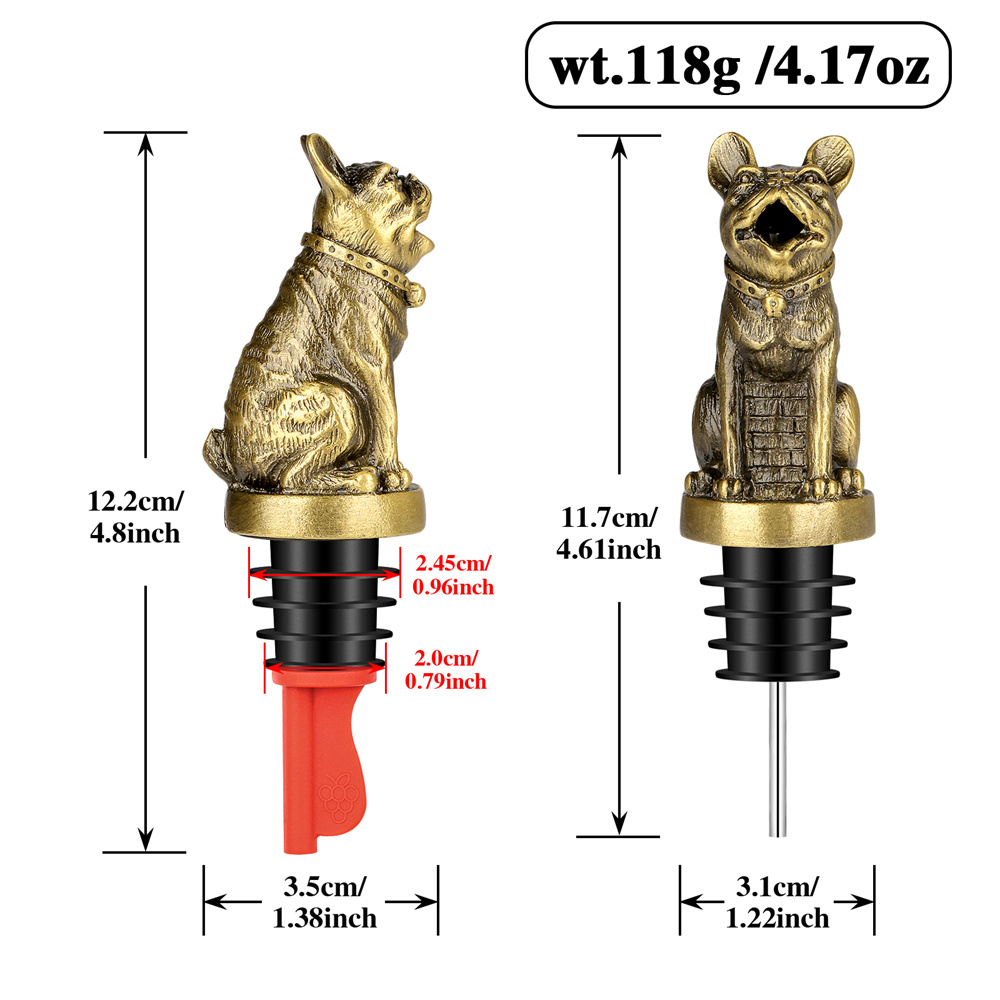 Cute French Bulldog Wine Pouer - Kitchen Gadgets Ninja 评论和价格