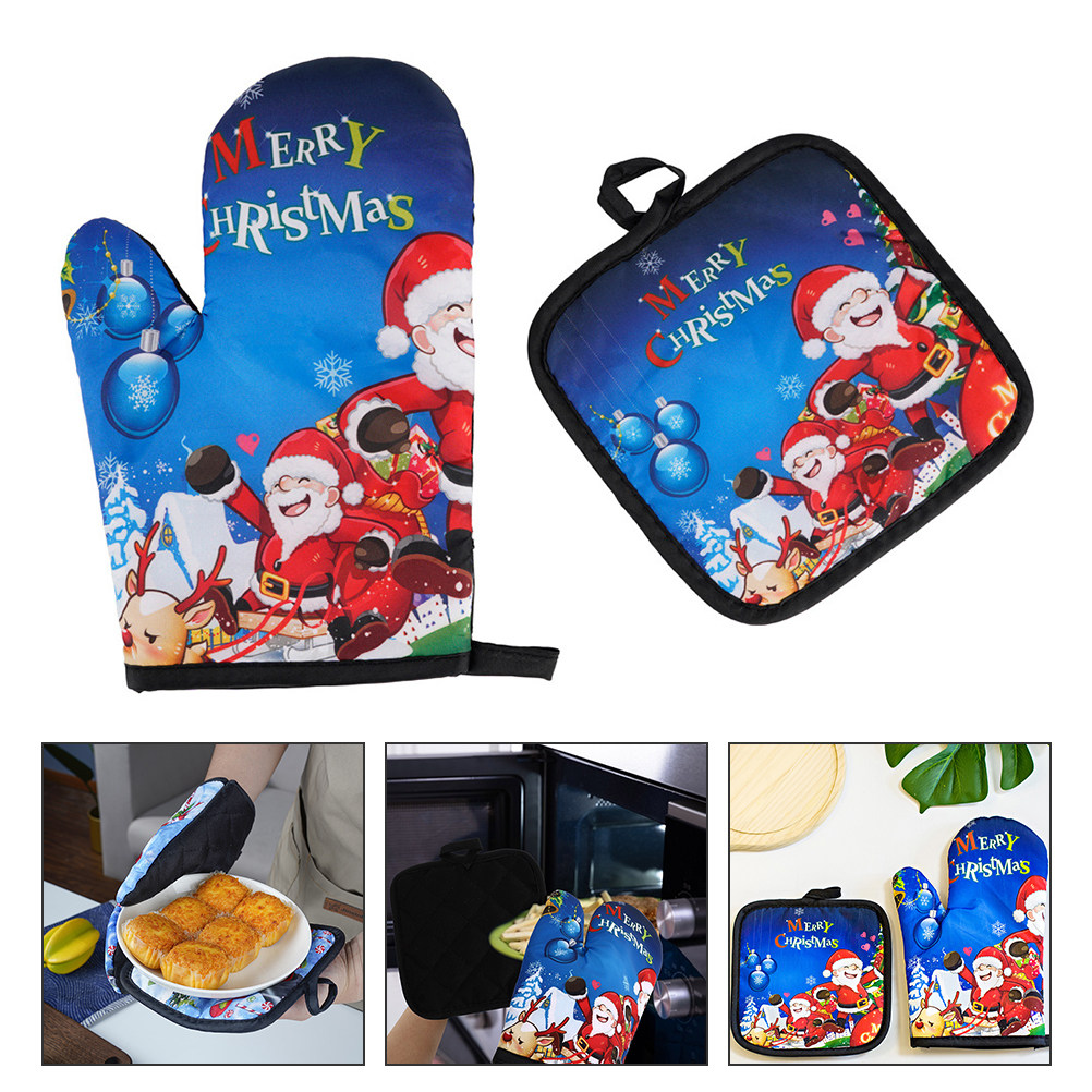 Heat Resistant Gloves Xmas Glo - Kitchen Gadgets Xmas Gifts 评论和价格