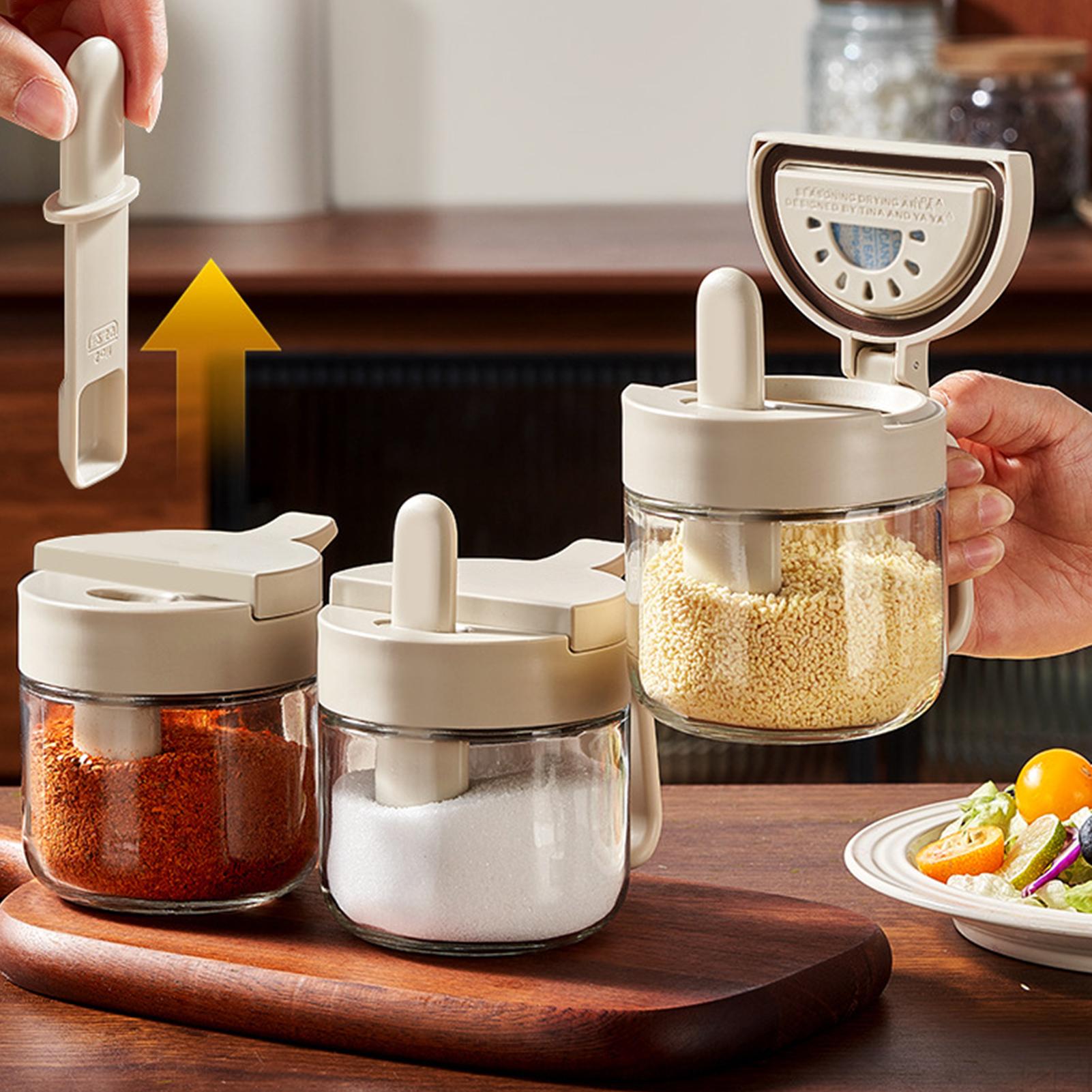 Seasoning Jar Leak-Proof Salt  - Kitchen Gadgets Organizer 评论和价格